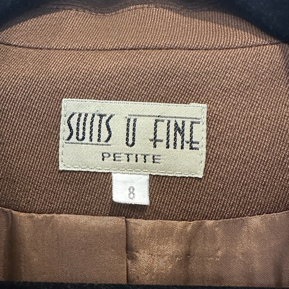 Classic Fall Chocolate Brown Women's Wool Coat | Canada Made | EUC | Petite 8 - Picture 3 of 10